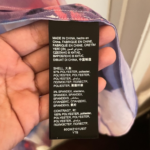 Bebe Asymmetrical Beaded Halter Dressy Top Size Small - Picture 6 of 9